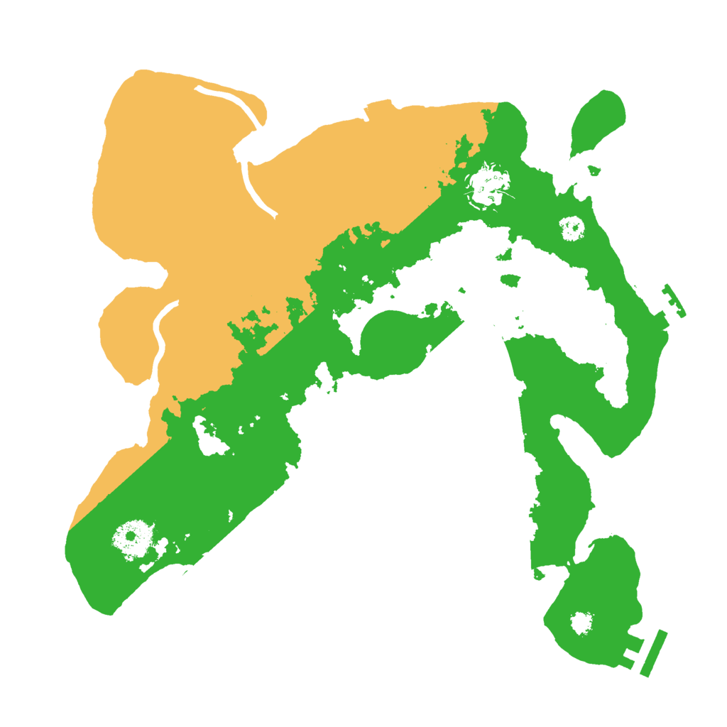 Biome Rust Map: Procedural Map, Size: 3000, Seed: 848407009