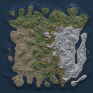 Thumbnail Rust Map: Procedural Map, Size: 4250, Seed: 846965101, 19 Monuments