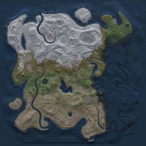 Thumbnail Rust Map: Procedural Map, Size: 4000, Seed: 401490368, 12 Monuments