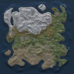 Thumbnail Rust Map: Procedural Map, Size: 4000, Seed: 401490368, 19 Monuments