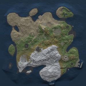 Thumbnail Rust Map: Procedural Map, Size: 3000, Seed: 757198802, 14 Monuments