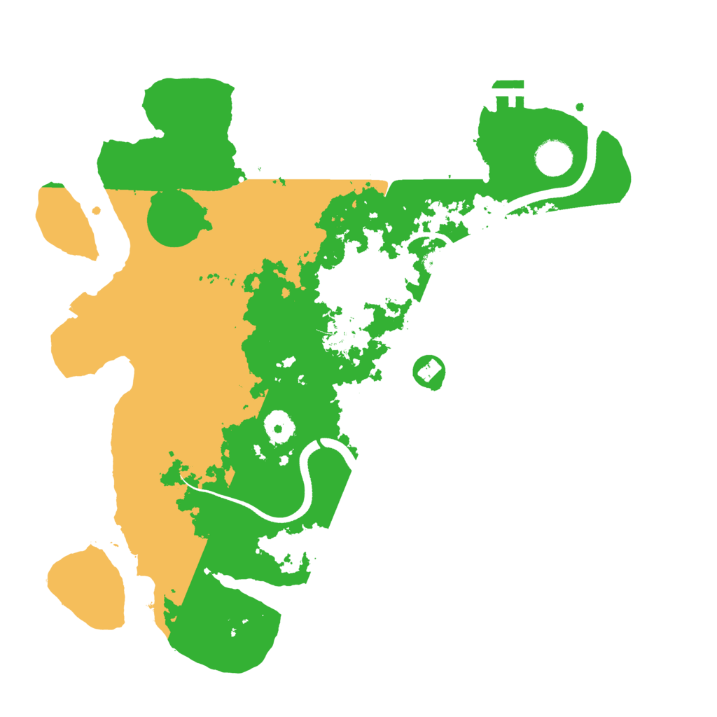 Biome Rust Map: Procedural Map, Size: 3500, Seed: 280819498