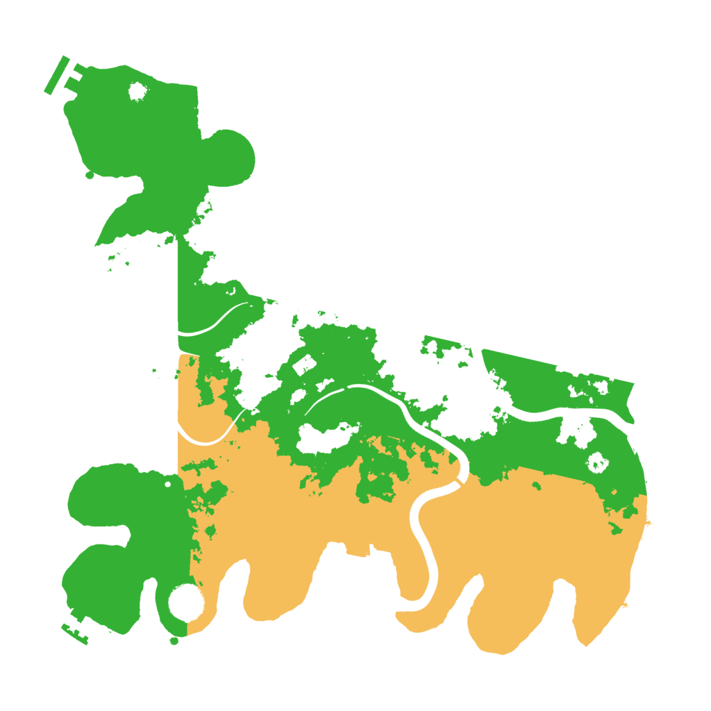 Biome Rust Map: Procedural Map, Size: 3500, Seed: 477509646