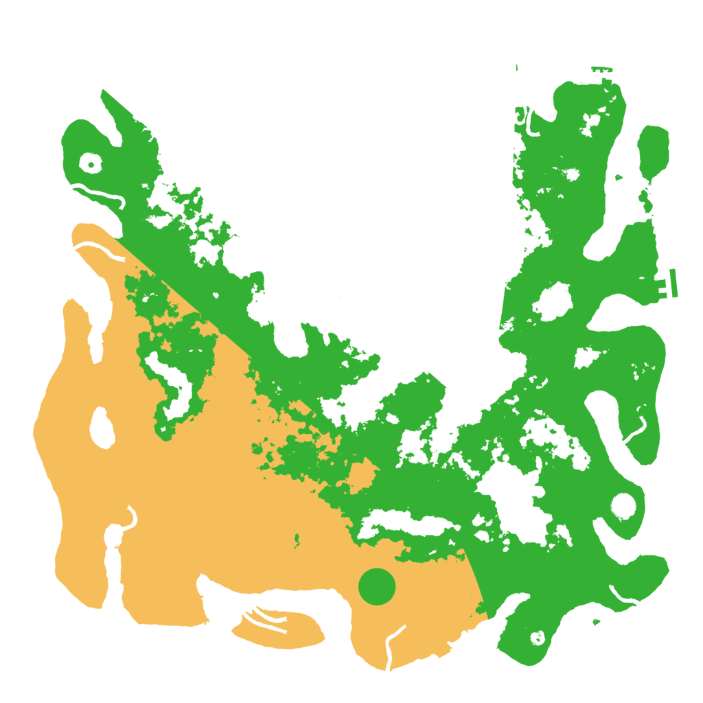 Biome Rust Map: Procedural Map, Size: 5000, Seed: 4242