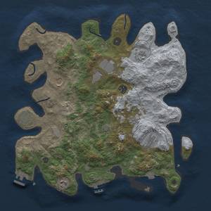 Thumbnail Rust Map: Procedural Map, Size: 3800, Seed: 50022, 16 Monuments