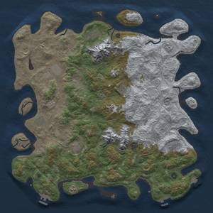 Thumbnail Rust Map: Procedural Map, Size: 5000, Seed: 50022, 19 Monuments