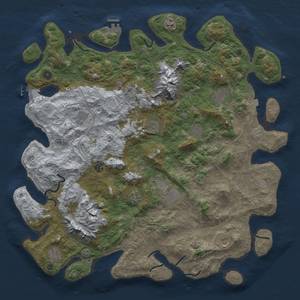 Thumbnail Rust Map: Procedural Map, Size: 5000, Seed: 56281867, 19 Monuments