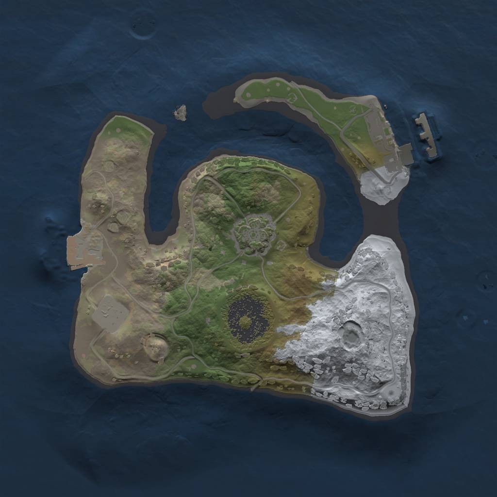 Rust Map: Procedural Map, Size: 1700, Seed: 1761889578, 5 Monuments