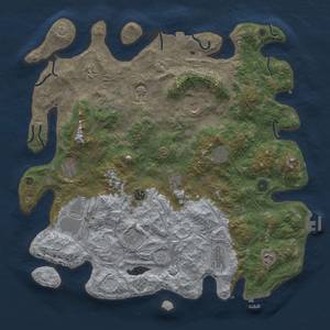 Thumbnail Rust Map: Procedural Map, Size: 4500, Seed: 84793274, 19 Monuments