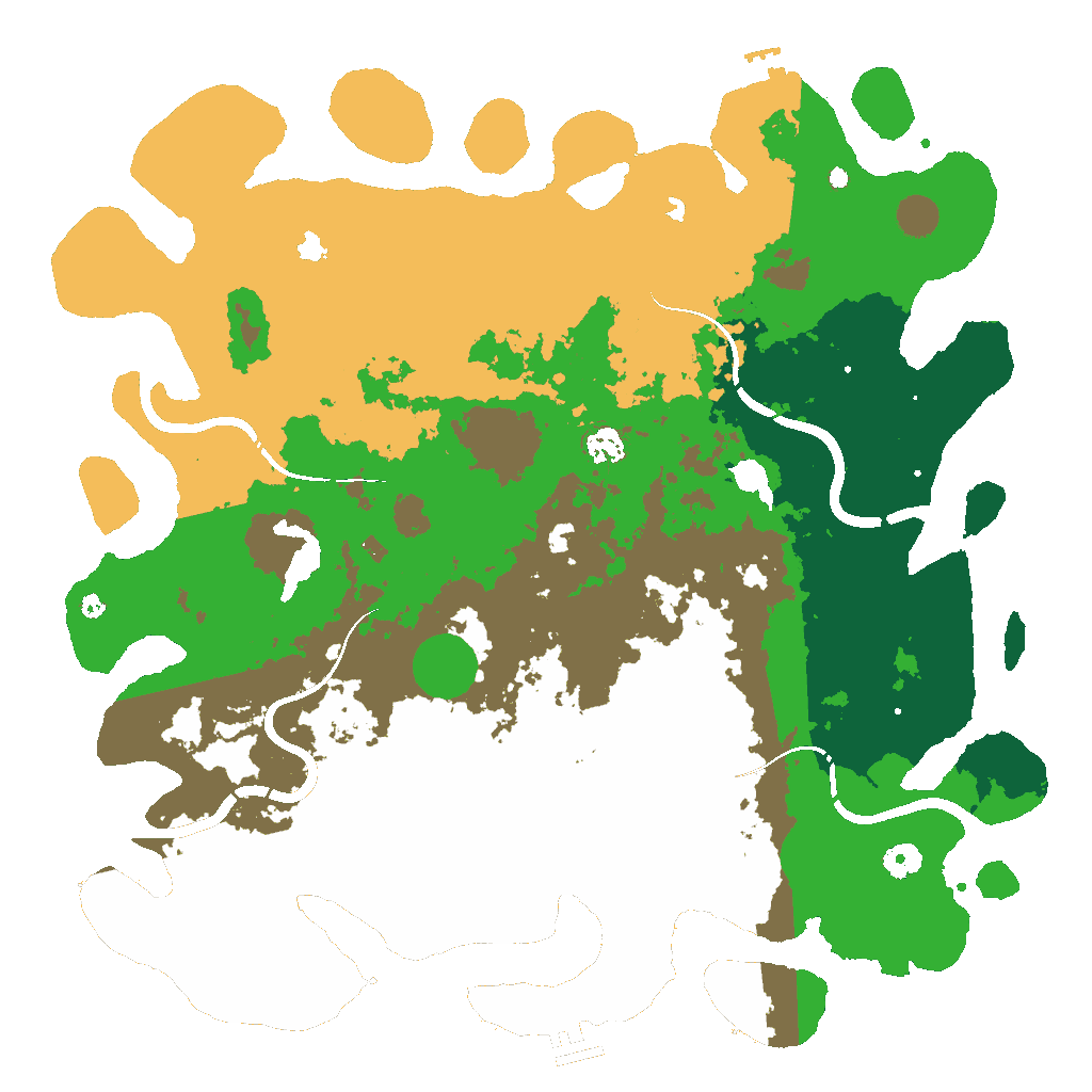 Biome Rust Map: Procedural Map, Size: 4500, Seed: 354320