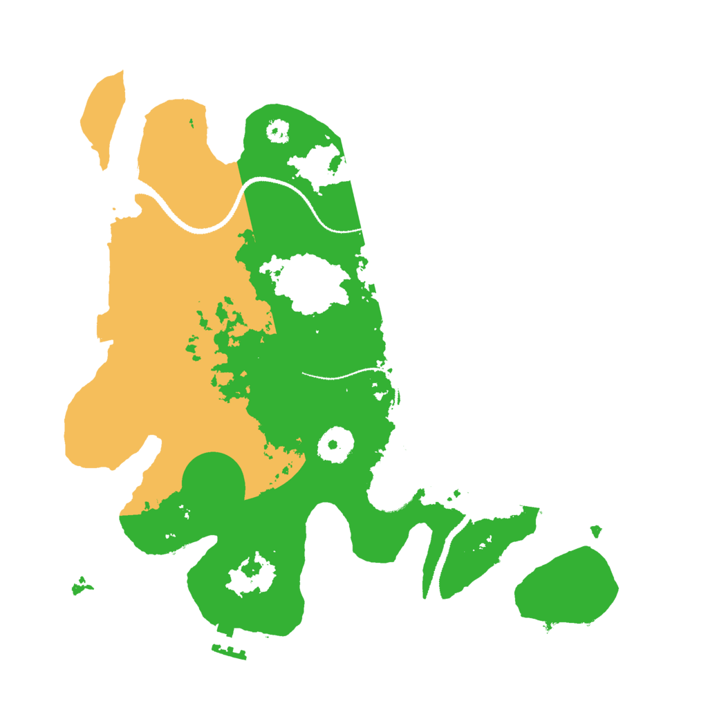 Biome Rust Map: Procedural Map, Size: 3000, Seed: 32191