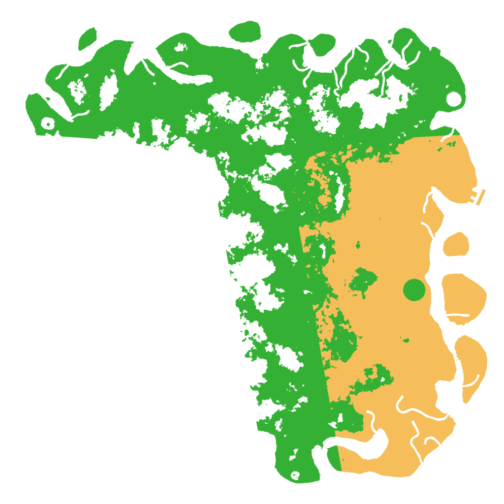 Biome Rust Map: Procedural Map, Size: 6000, Seed: 7007