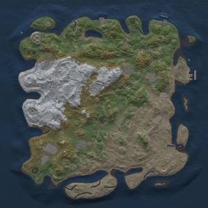 Thumbnail Rust Map: Procedural Map, Size: 4500, Seed: 1869576, 19 Monuments