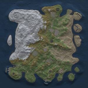 Thumbnail Rust Map: Procedural Map, Size: 4000, Seed: 2026046262, 17 Monuments