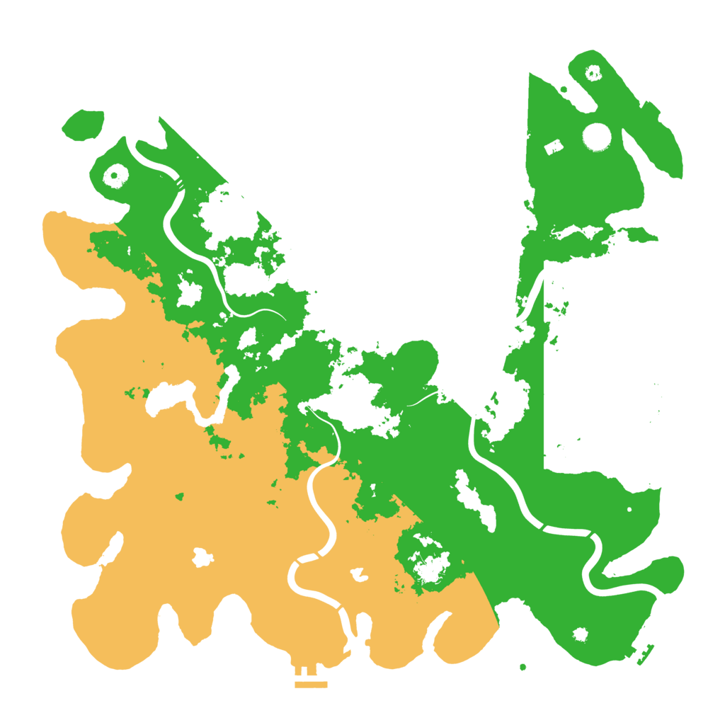 Biome Rust Map: Procedural Map, Size: 4500, Seed: 1283930990