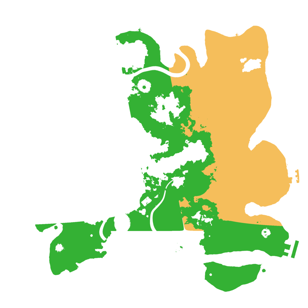 Biome Rust Map: Procedural Map, Size: 3500, Seed: 1321841736