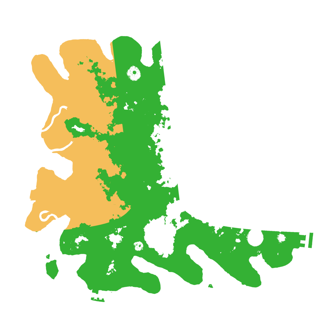 Biome Rust Map: Procedural Map, Size: 3500, Seed: 110809161