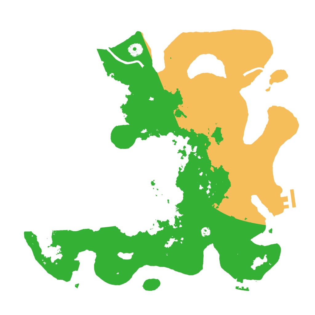 Biome Rust Map: Procedural Map, Size: 3500, Seed: 88745891