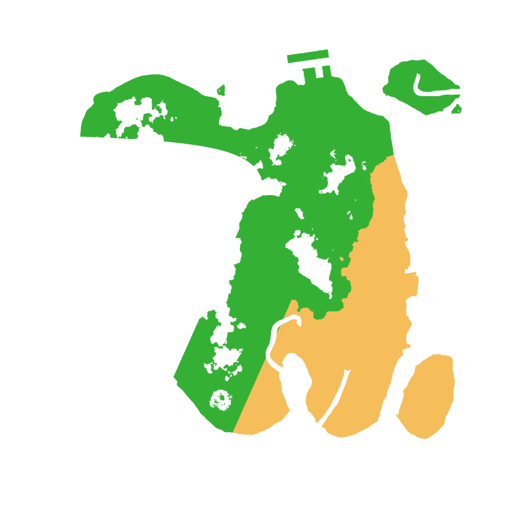 Biome Rust Map: Procedural Map, Size: 2500, Seed: 423878723