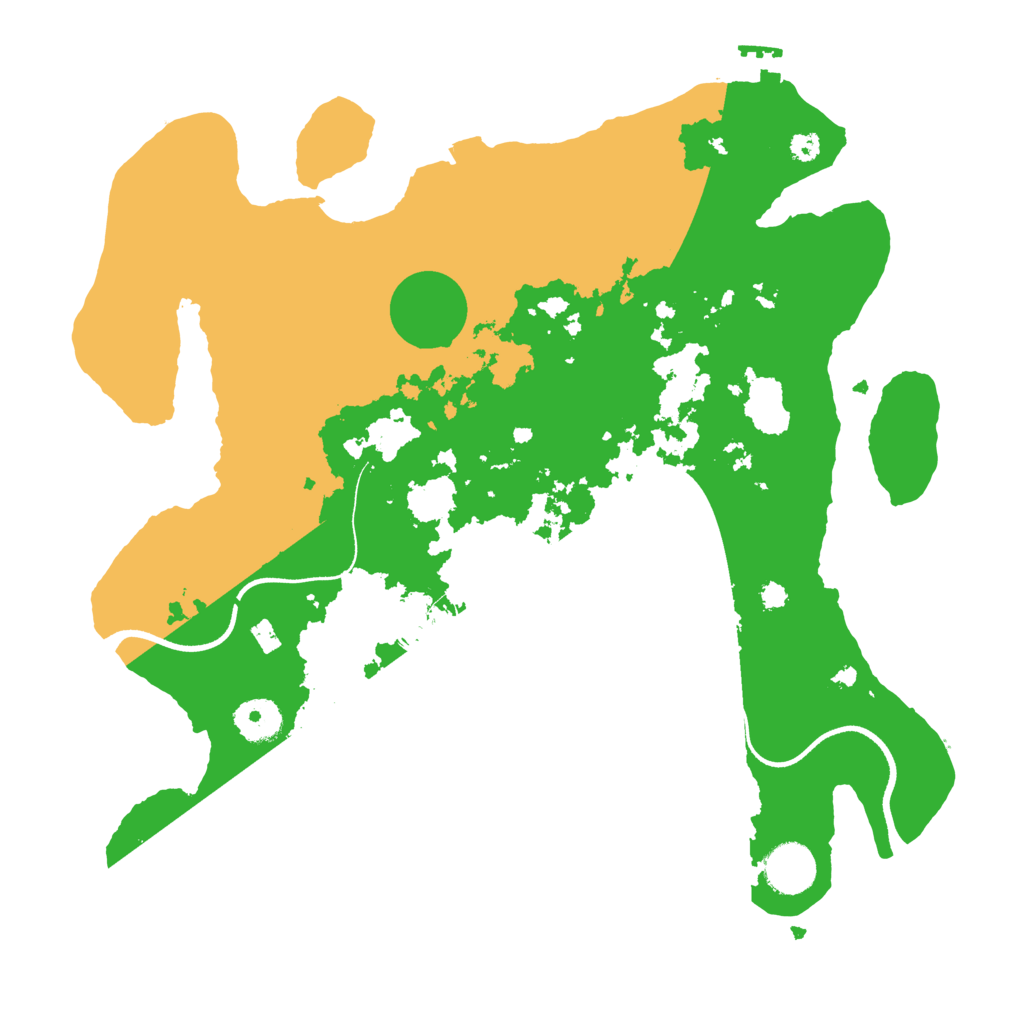 Biome Rust Map: Procedural Map, Size: 3500, Seed: 1134656165