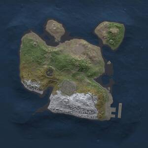 Thumbnail Rust Map: Procedural Map, Size: 2000, Seed: 1884904116, 3 Monuments