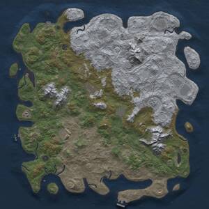 Thumbnail Rust Map: Procedural Map, Size: 5200, Seed: 1212123121, 17 Monuments