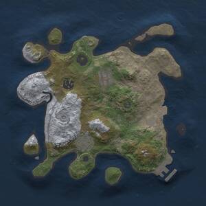 Thumbnail Rust Map: Procedural Map, Size: 2700, Seed: 2121220758, 7 Monuments