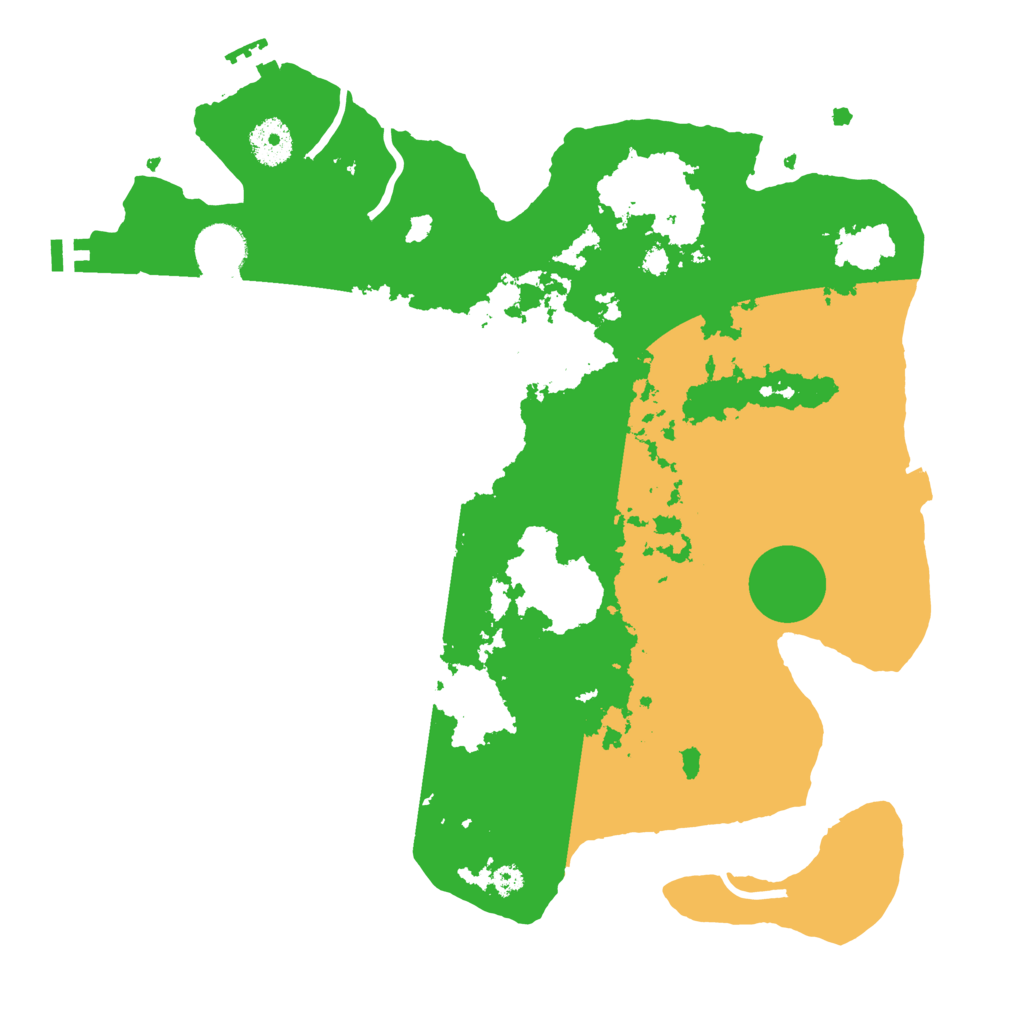 Biome Rust Map: Procedural Map, Size: 3500, Seed: 24573