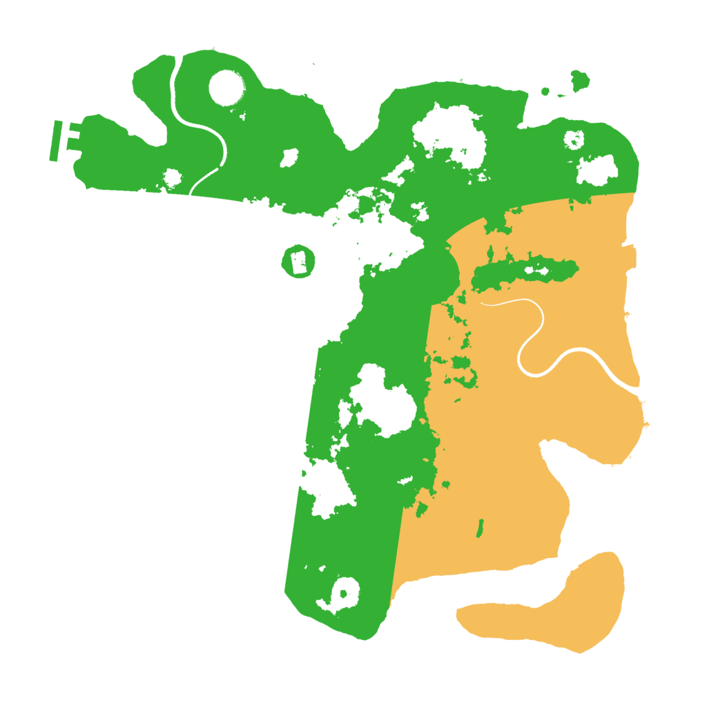 Biome Rust Map: Procedural Map, Size: 3500, Seed: 24573