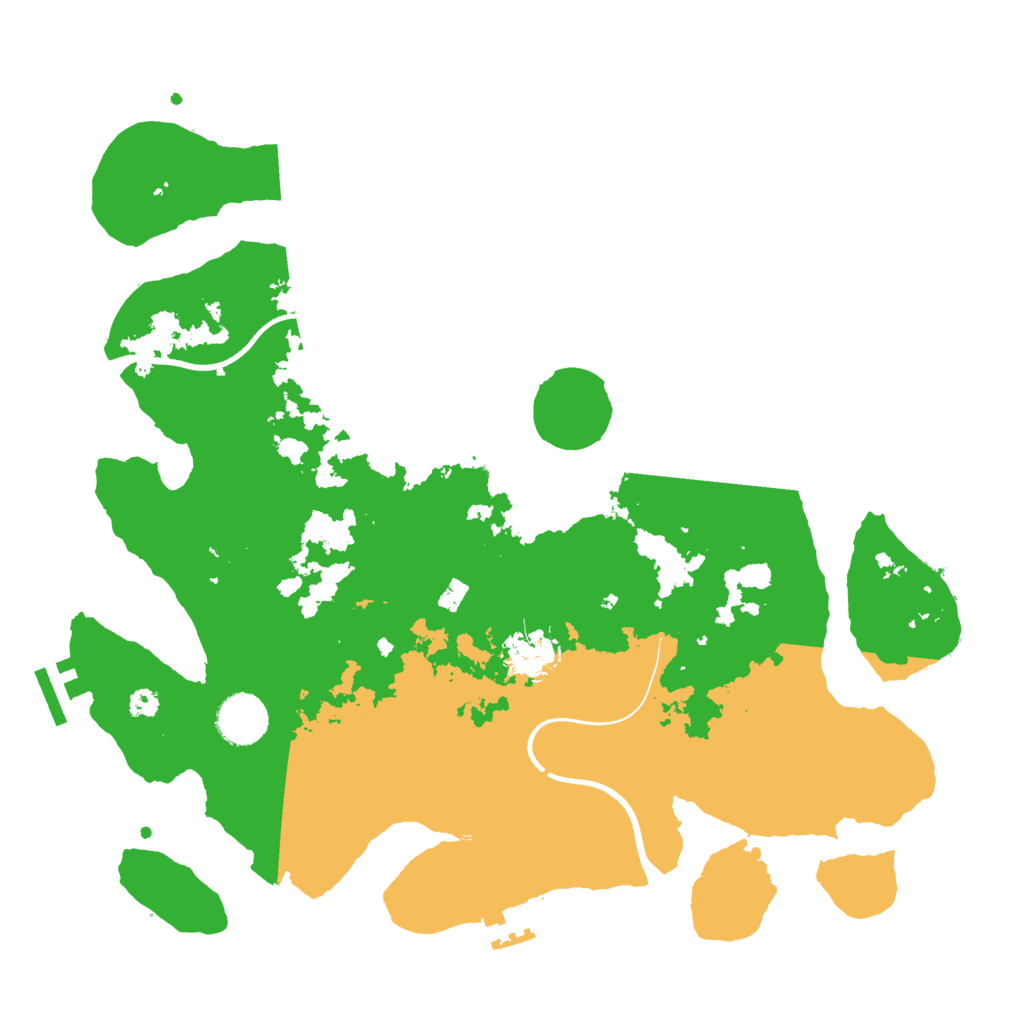 Biome Rust Map: Procedural Map, Size: 3500, Seed: 916659165