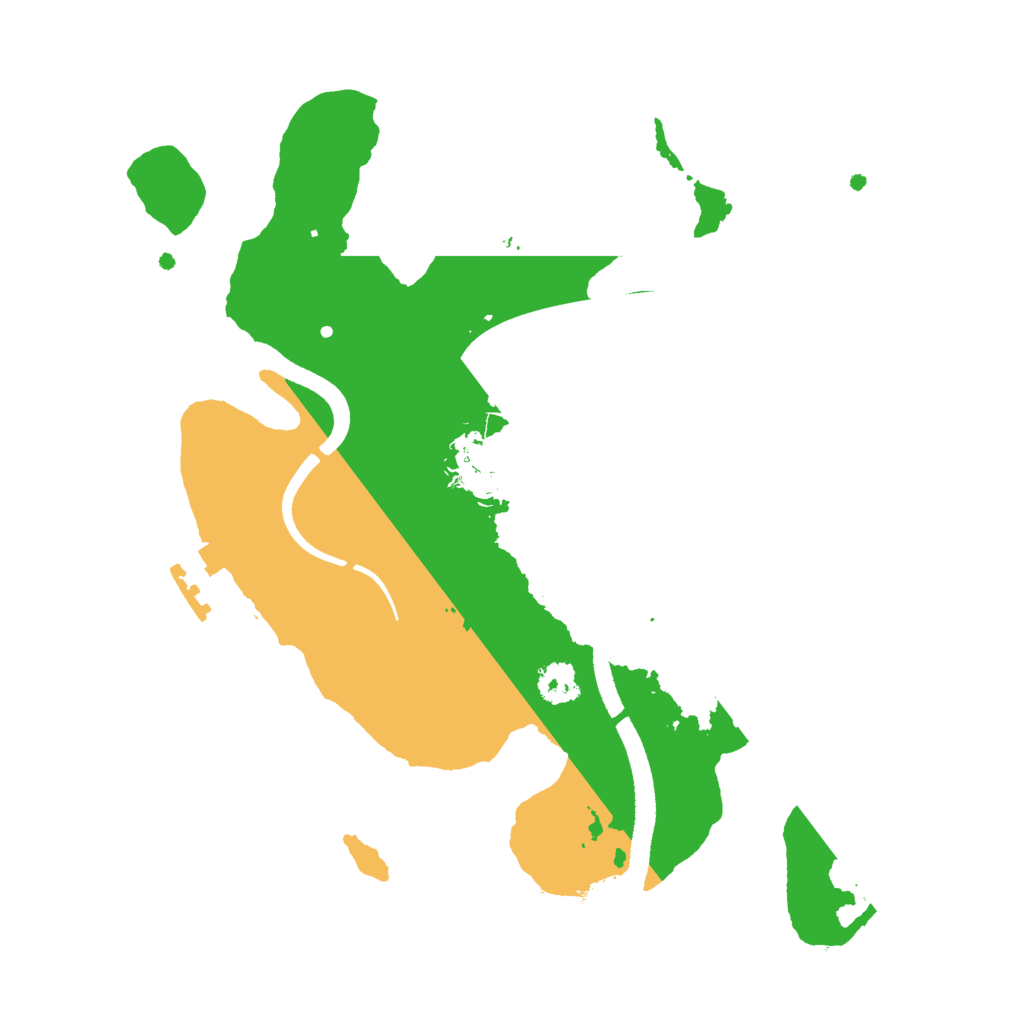 Biome Rust Map: Procedural Map, Size: 2500, Seed: 99988800