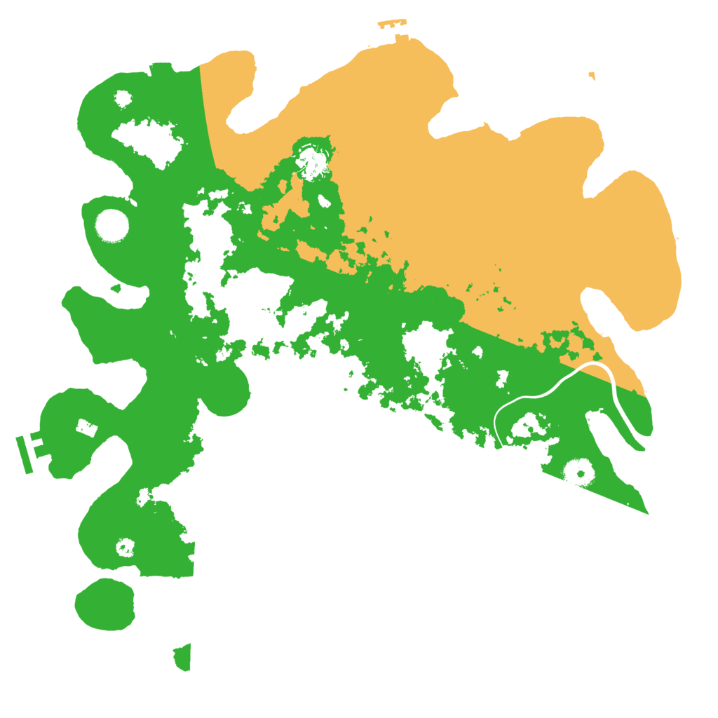 Biome Rust Map: Procedural Map, Size: 3800, Seed: 999