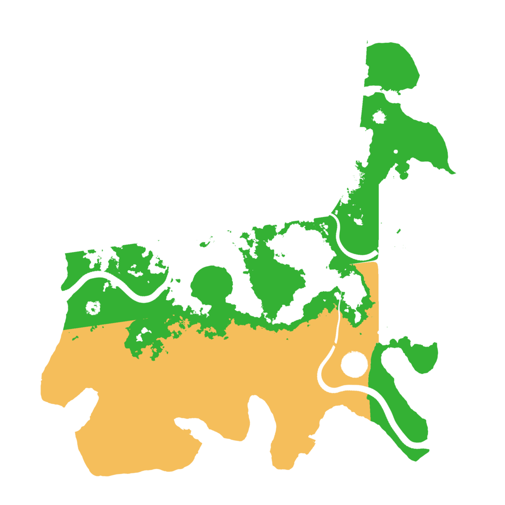 Biome Rust Map: Procedural Map, Size: 3500, Seed: 17261751