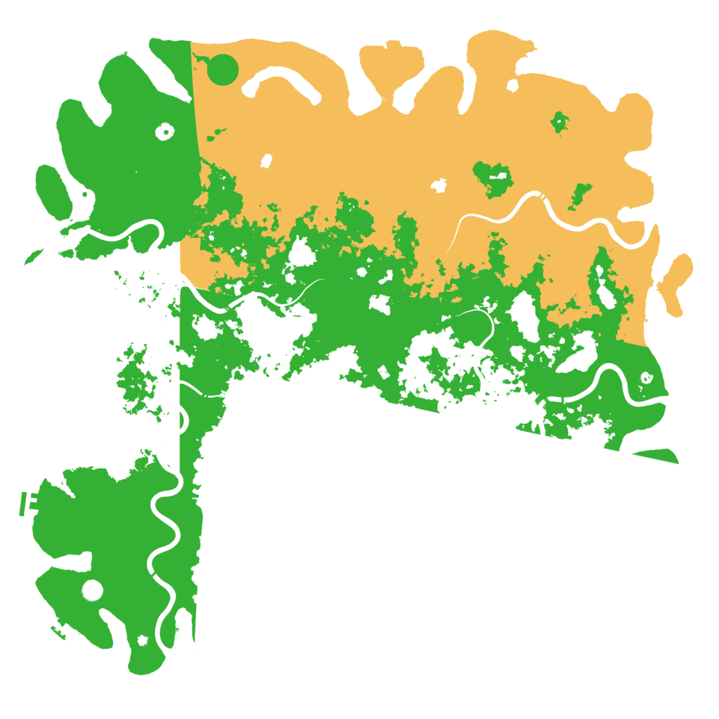 Biome Rust Map: Procedural Map, Size: 6000, Seed: 7907