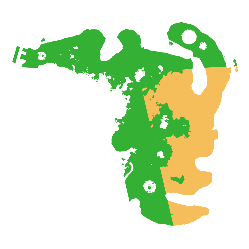 Biome Rust Map: Procedural Map, Size: 3000, Seed: 130910562