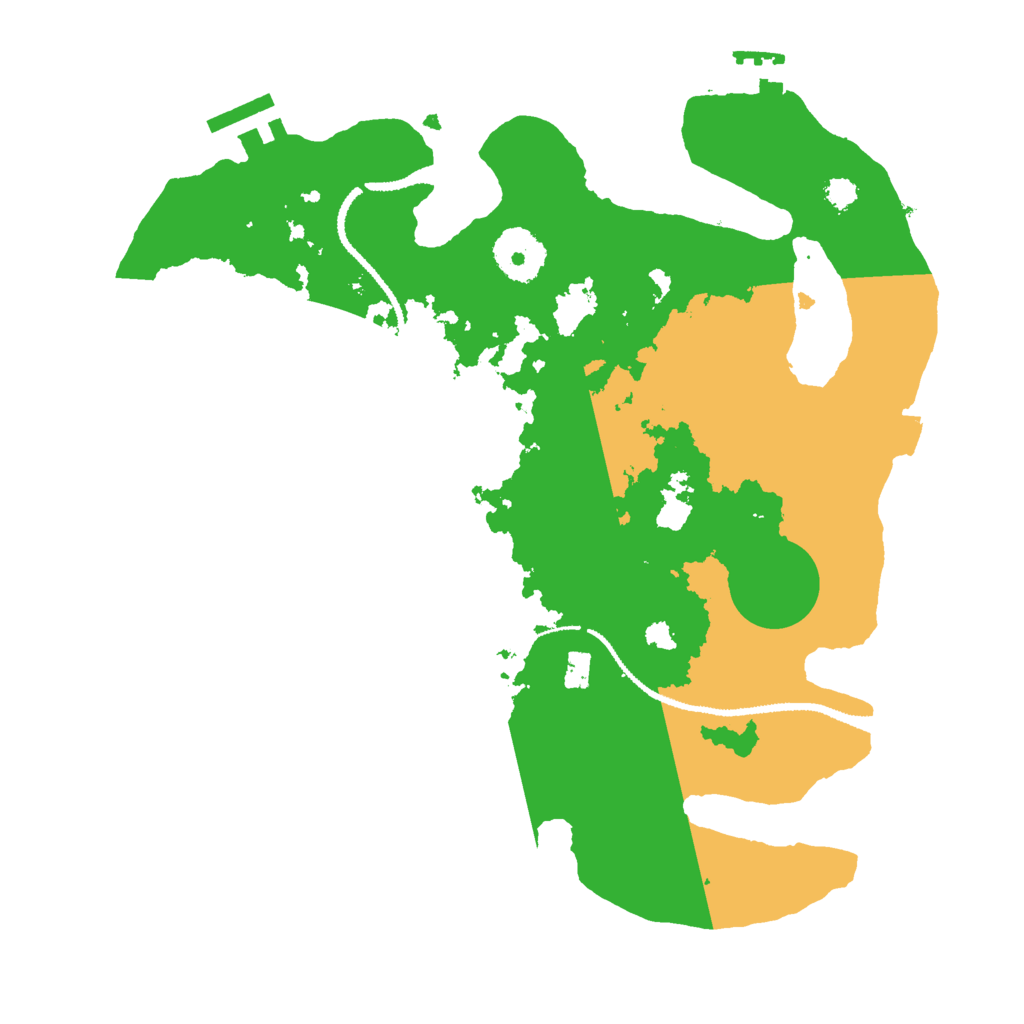 Biome Rust Map: Procedural Map, Size: 3000, Seed: 130910562