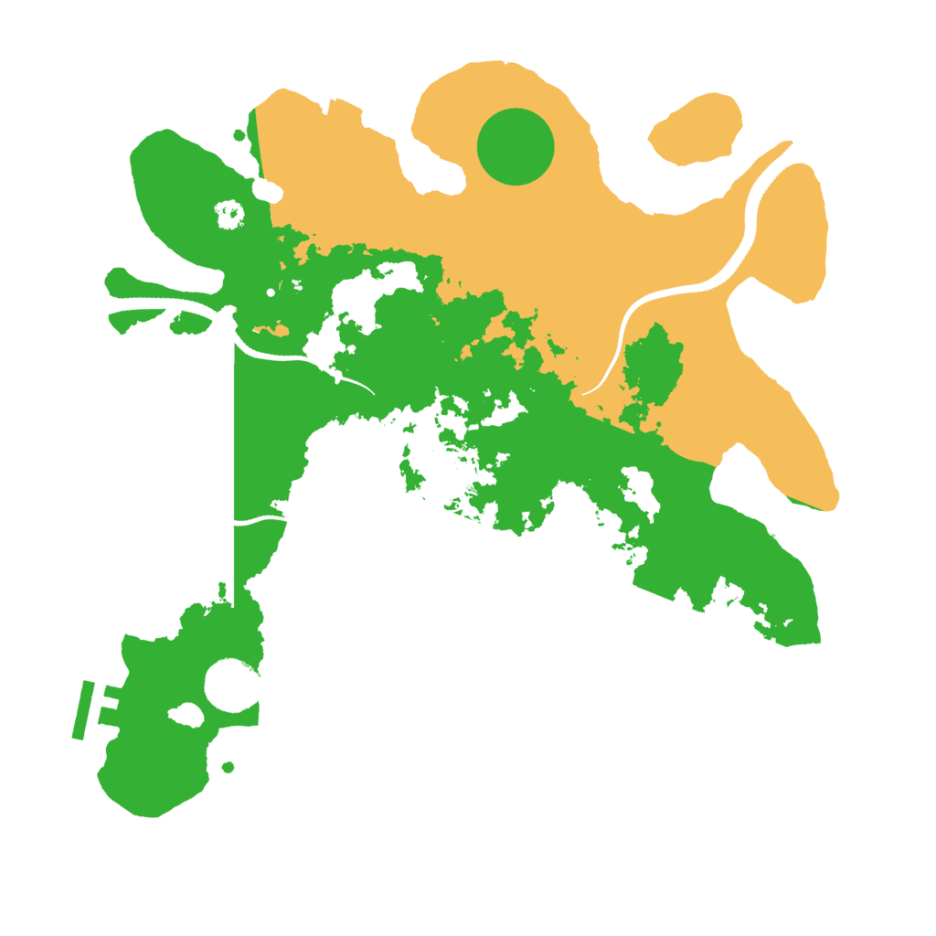 Biome Rust Map: Procedural Map, Size: 3200, Seed: 999