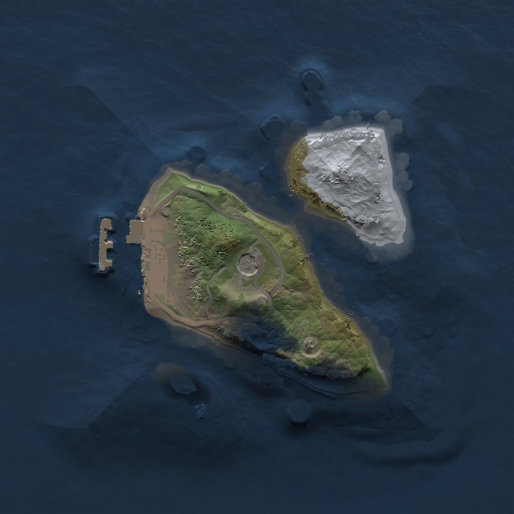 Rust Map: Procedural Map, Size: 1500, Seed: 896543, 3 Monuments