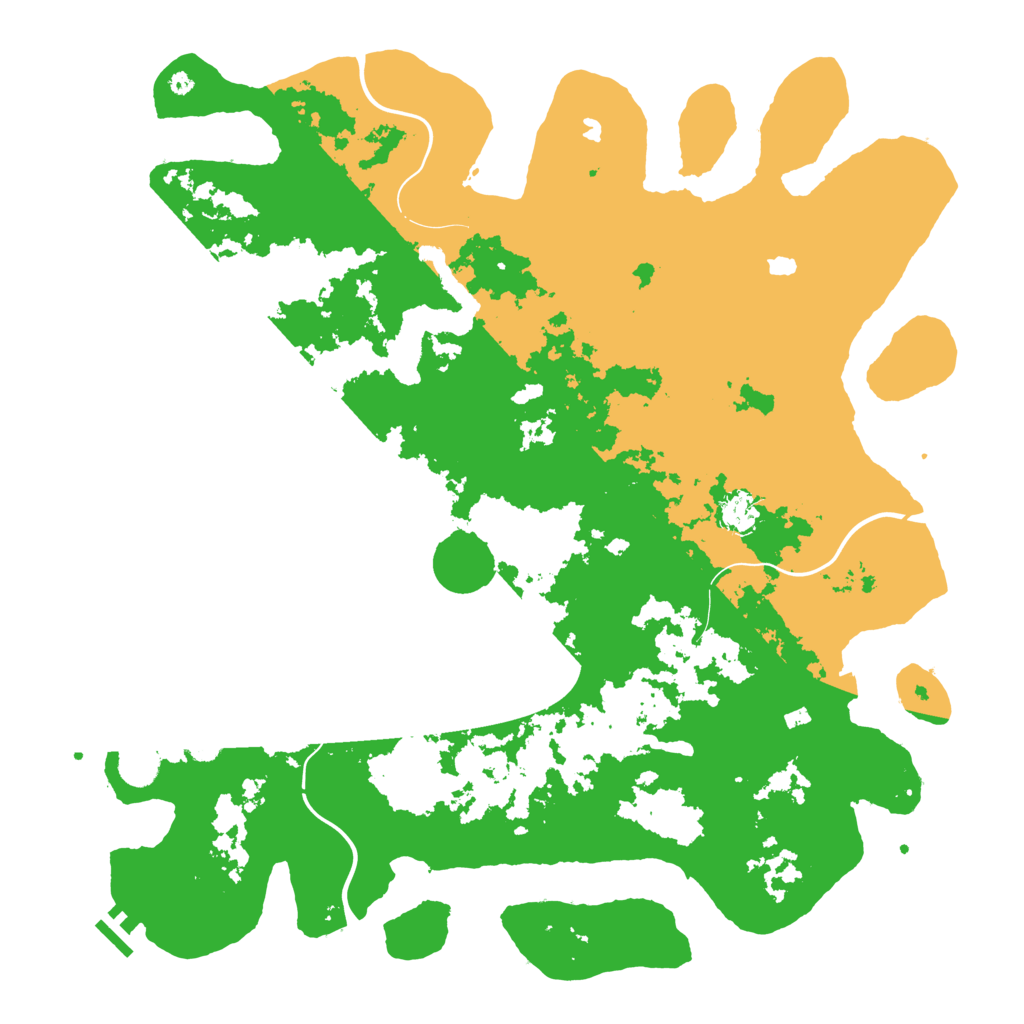 Biome Rust Map: Procedural Map, Size: 4500, Seed: 231215