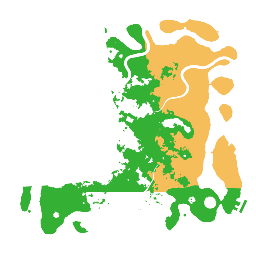 Biome Rust Map: Procedural Map, Size: 3800, Seed: 57245