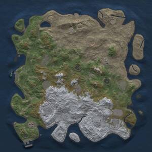 Thumbnail Rust Map: Procedural Map, Size: 4250, Seed: 75128123, 17 Monuments