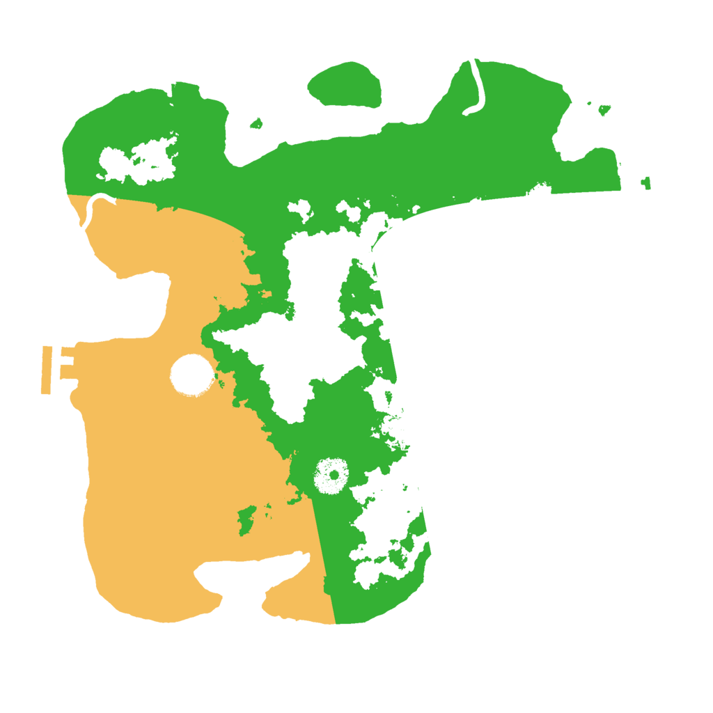 Biome Rust Map: Procedural Map, Size: 3000, Seed: 545411546