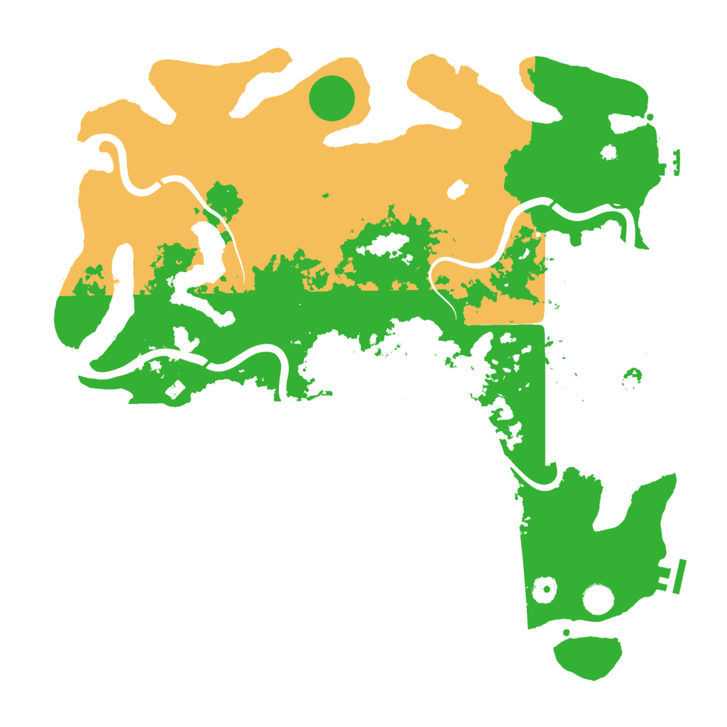 Biome Rust Map: Procedural Map, Size: 4200, Seed: 505050220