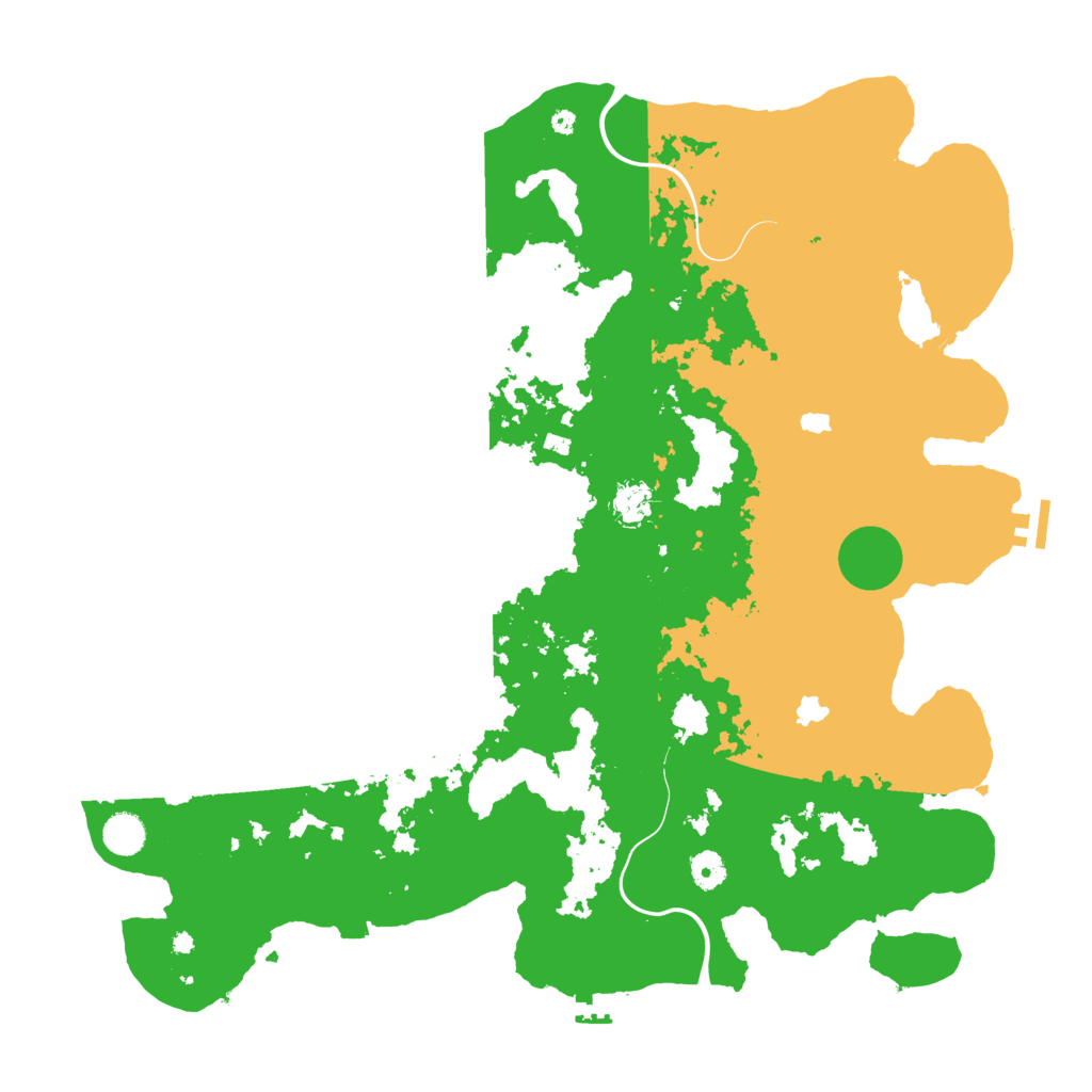 Biome Rust Map: Procedural Map, Size: 4500, Seed: 80422