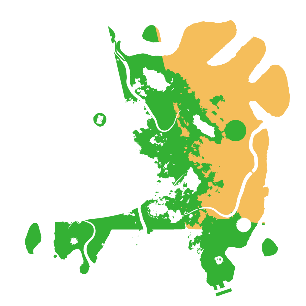 Biome Rust Map: Procedural Map, Size: 3800, Seed: 26897
