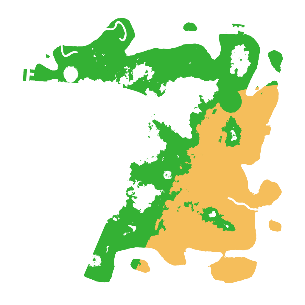 Biome Rust Map: Procedural Map, Size: 3700, Seed: 47575