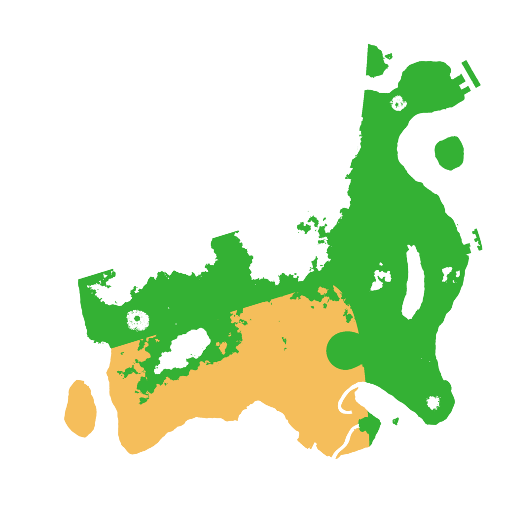 Biome Rust Map: Procedural Map, Size: 3500, Seed: 121354421