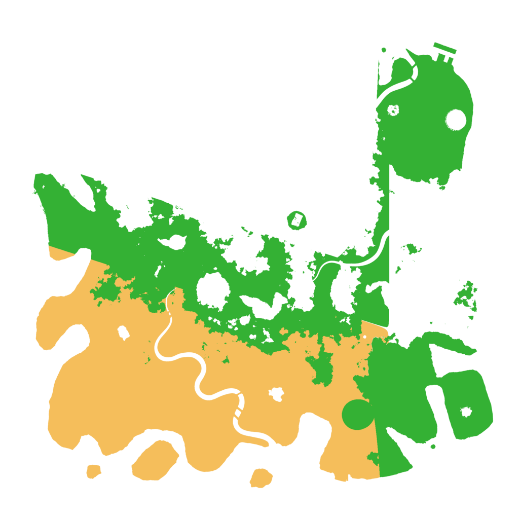Biome Rust Map: Procedural Map, Size: 4500, Seed: 1115311541