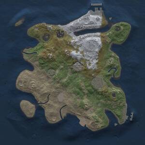 Thumbnail Rust Map: Procedural Map, Size: 2700, Seed: 240923, 8 Monuments