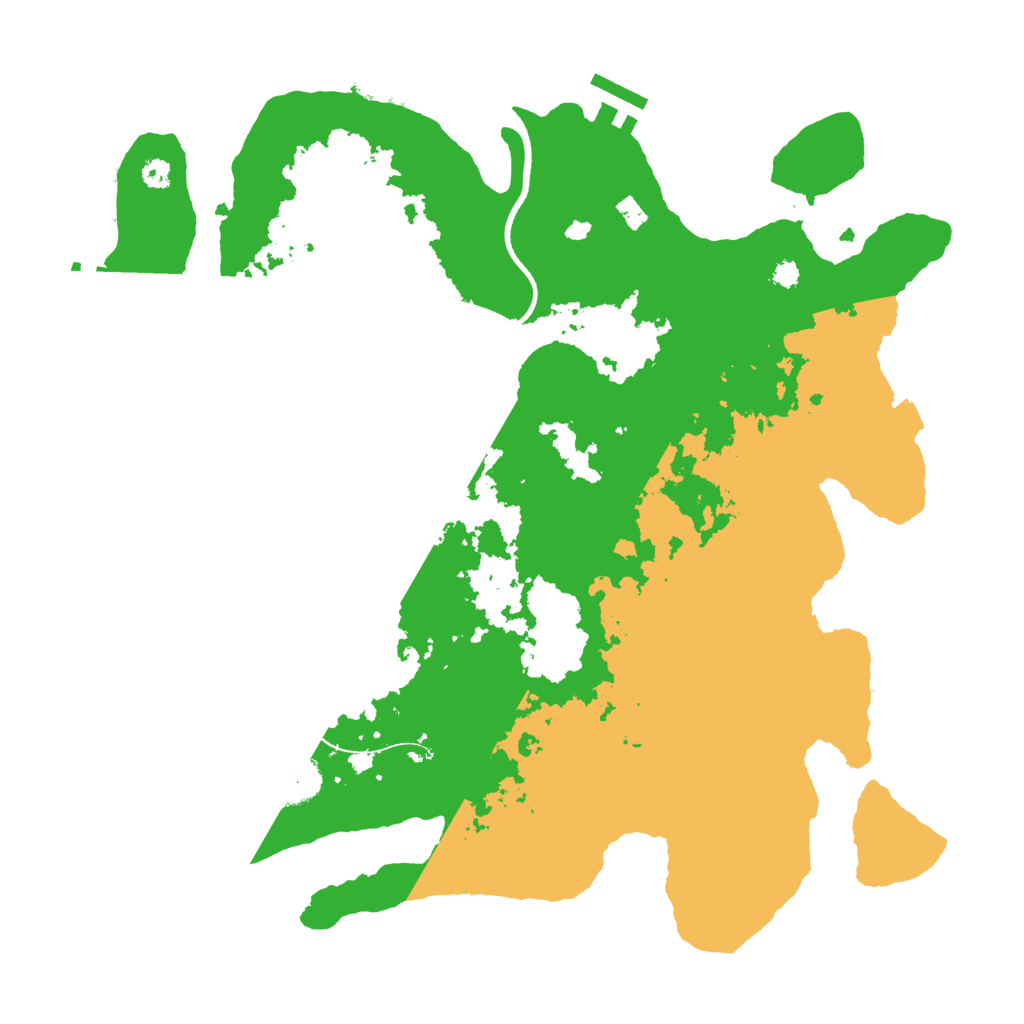 Biome Rust Map: Procedural Map, Size: 3500, Seed: 954477286